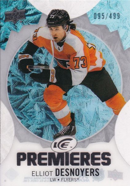 insert RC karta ELLIOT DESNOYERS 23-24 UD Ice Premieres Level 3 /499